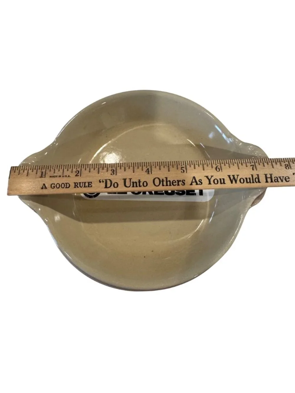 4 Le Creuset Red Au Gratin Dish #3 Cocotte Enameled Cast Iron 7.5 in France VTG - Picture 3 of 16